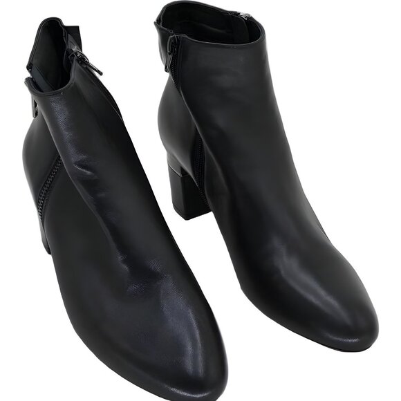 VANELI Dorle Black Ankle Booties Side Zip Block Heel Women's US 9M - Picture 1 of 6